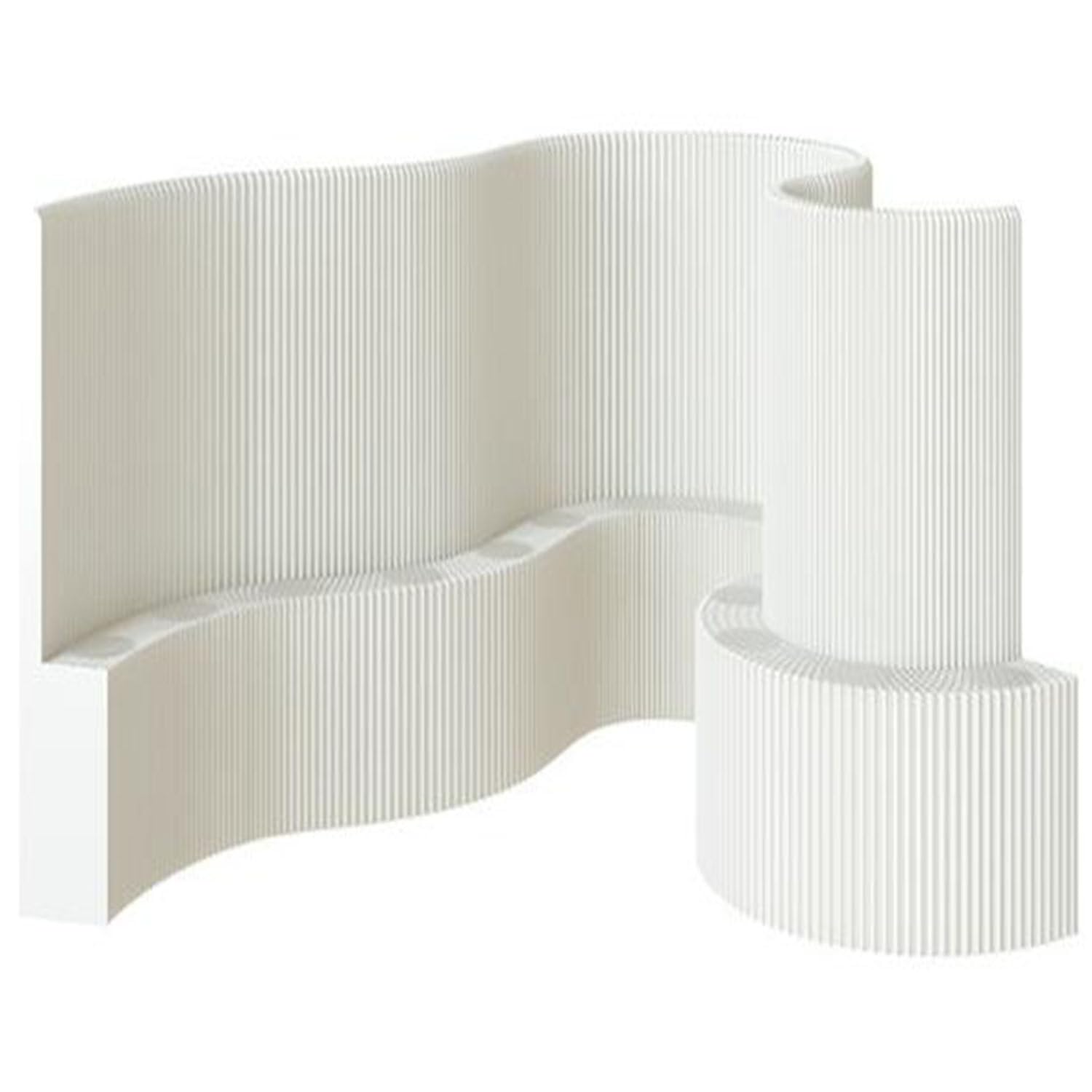 LVSEWOA Folding Privacy Screens, Office Room Divider Paper, Paper Screen Partition for Home and Office Use