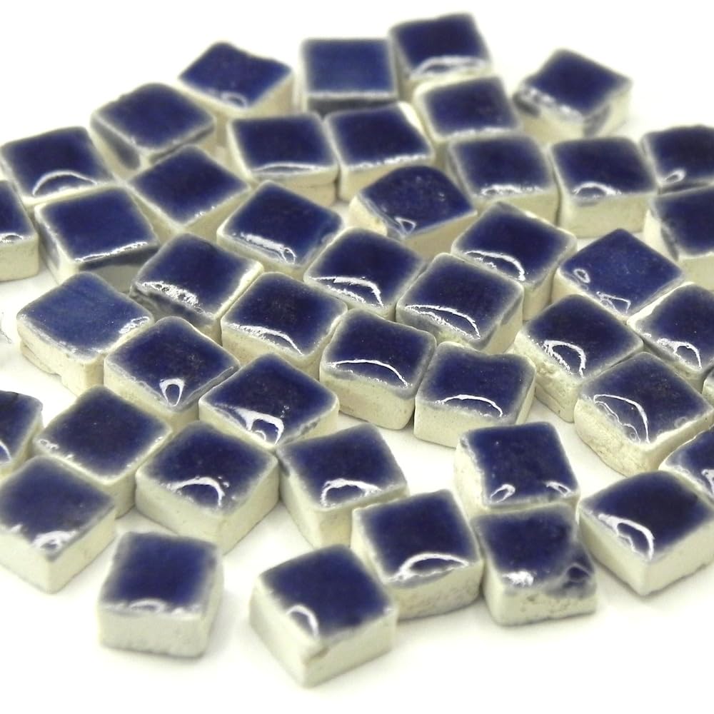 Handmade Moroccan Ceramic Small-Scale Stones, 1000 Parts Glazed 5mm Sky Blue, WB03…