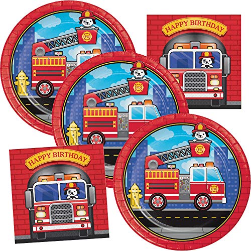 Best Fire Truck Party Supplies For Little Budding Firefighters