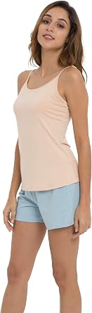 GYS Bamboo Viscose Camisole Tops for Women Undershirt Layering Tank Top