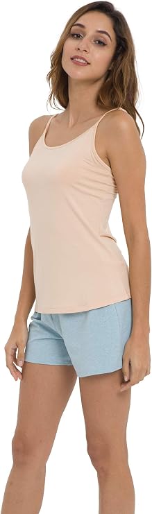 GYS Bamboo Viscose Camisole Tops for Women Undershirt Layering Tank Top