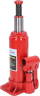 Bottle Jack Car Hydraulic 6T Hydraulic Bottle for Jack 6 Tons Red Color Vertical Low Position Hand Crank Stage Serrat Steel Short Type Vehicle Bottle Jacks