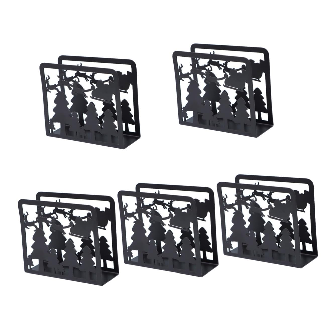 PRETYZOOM 5Pcs Servilletero Dispensador De Escritorio Servilletas De Cóctel Cesta De Toalla De Invitados Dispensador De Servilletas De Santa Decoración De Escritorio Toallero