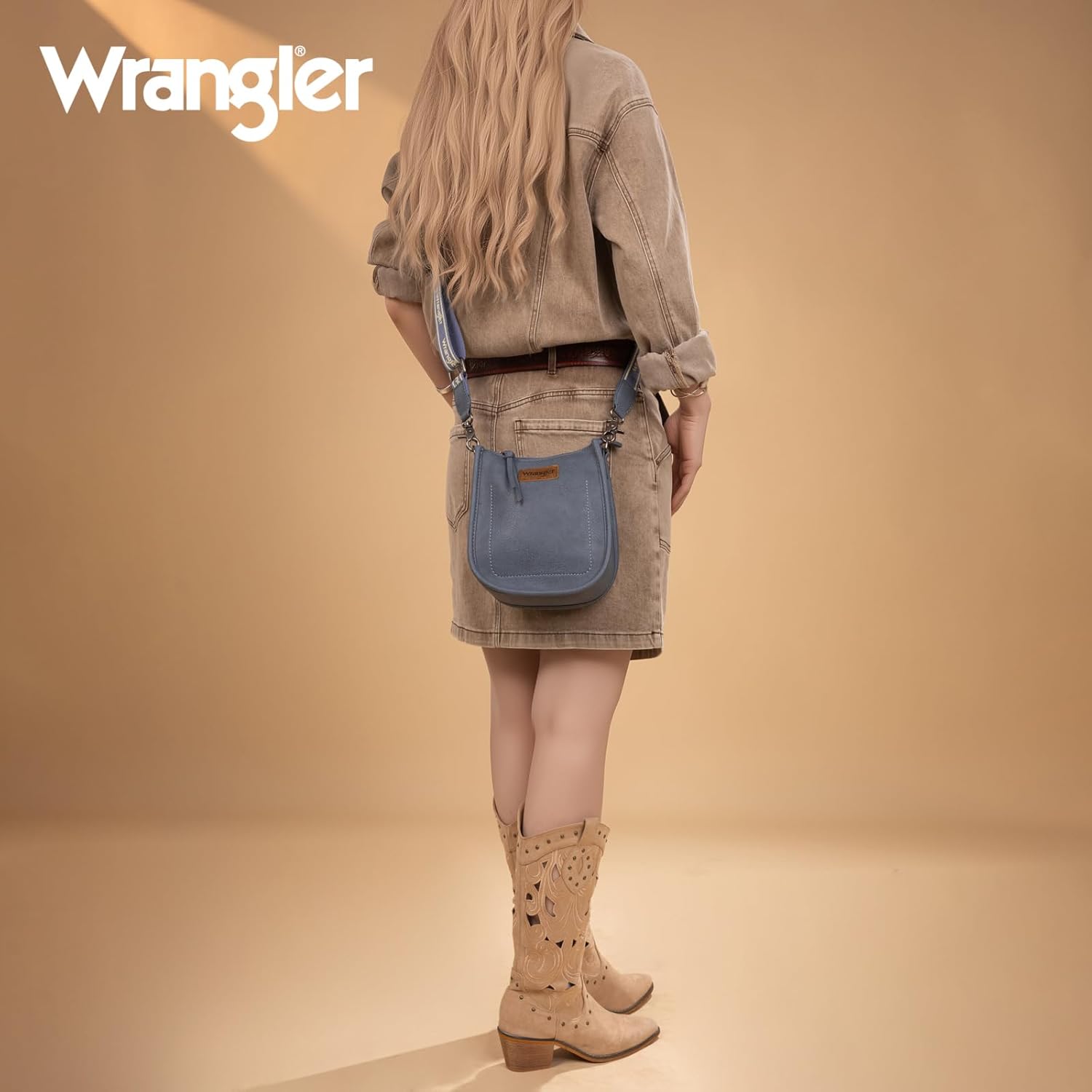 Wrangler Small Crossbody Bag for Women Western Shoulder Purse with Adjustable Strap - Image 2
