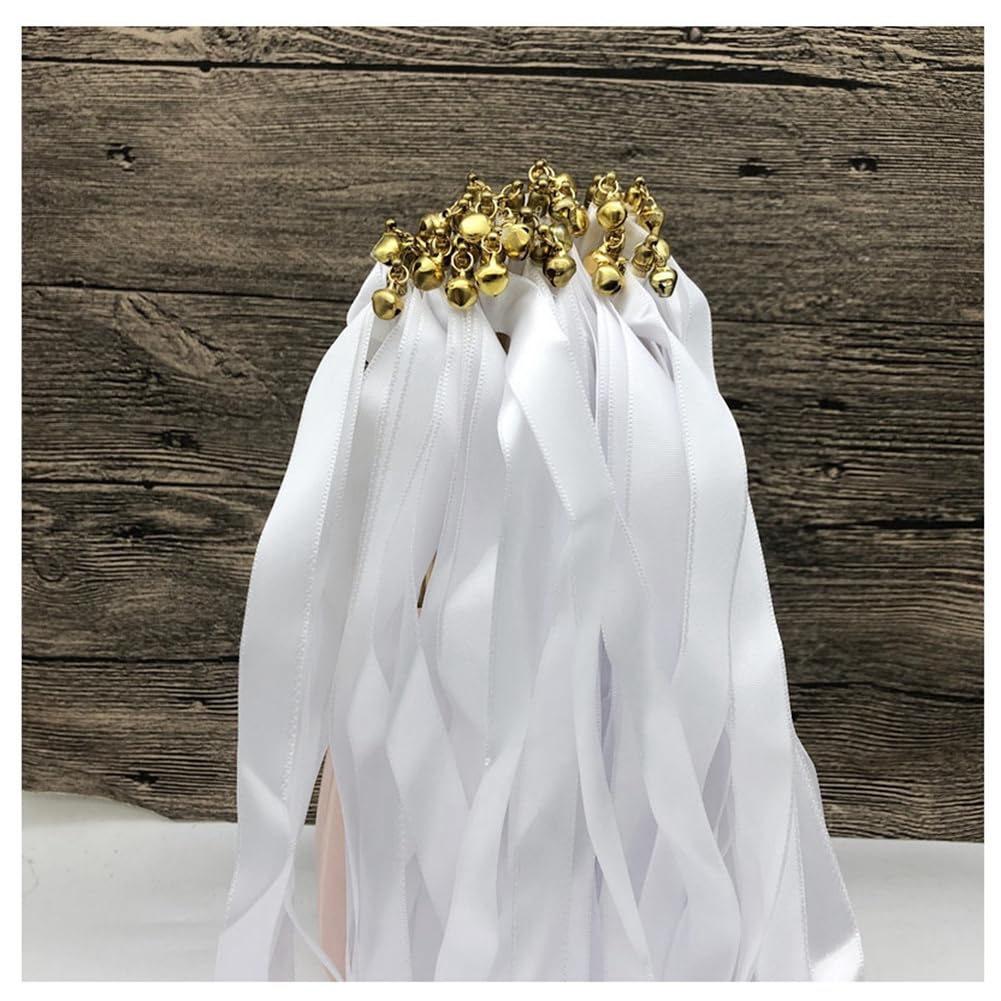 HEUchuan Bandstäbe Mit Glöckchen 20/50 Stück - Bunte Tanzbänder Für Gymnastik & Auftritte