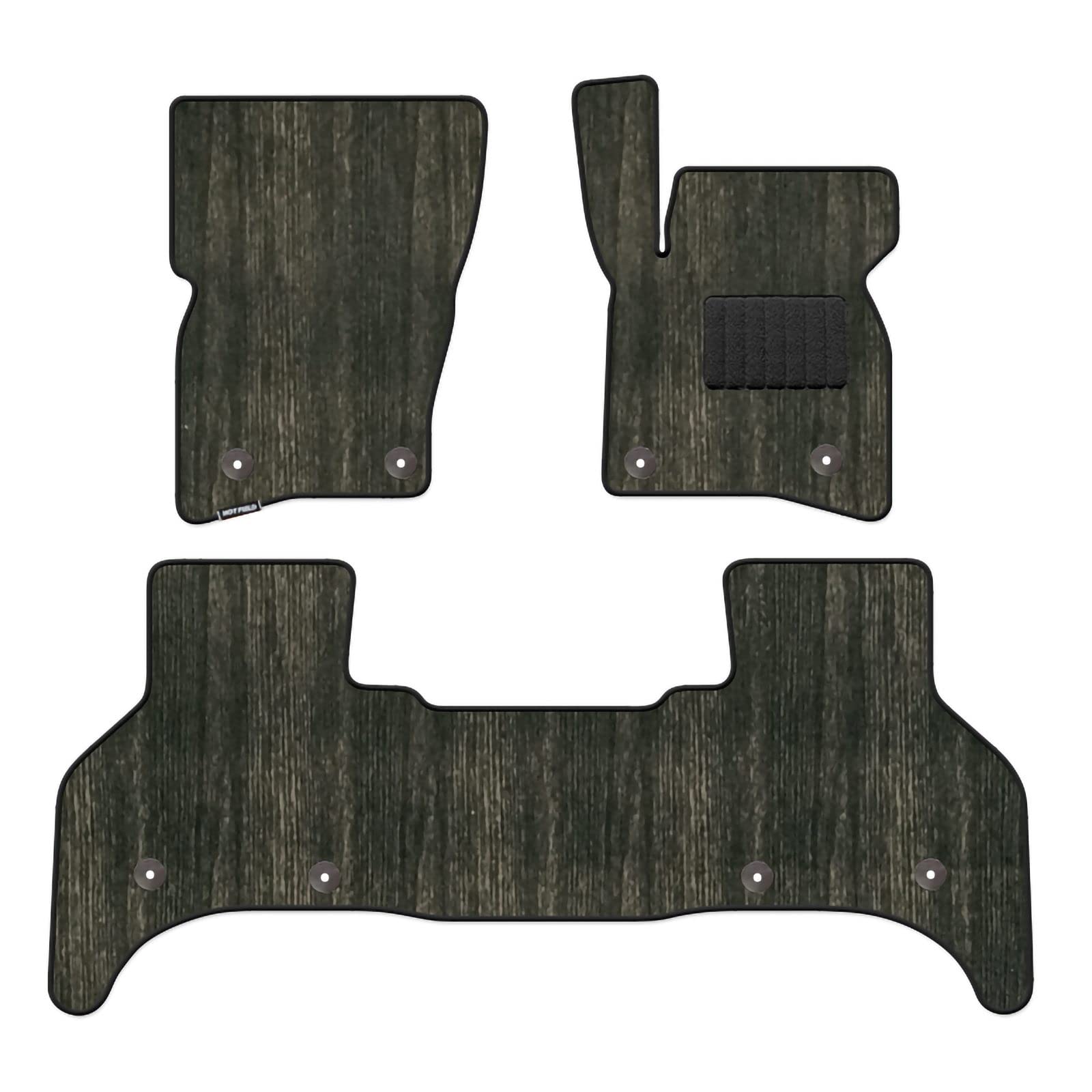 - Hotfield Land Rover Compatible New Defender LE 5 Seater (5 Door) Floor Mat / Wood Grain Wood Dark Wood