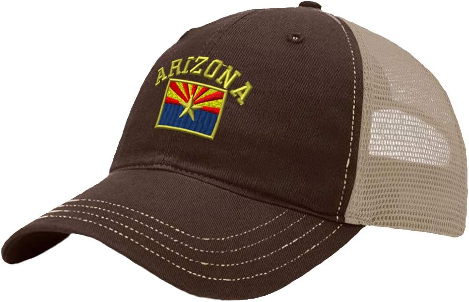 Richardson Trucker Mesh Hat Arizona State Flag Letters Embroidery Snapback
