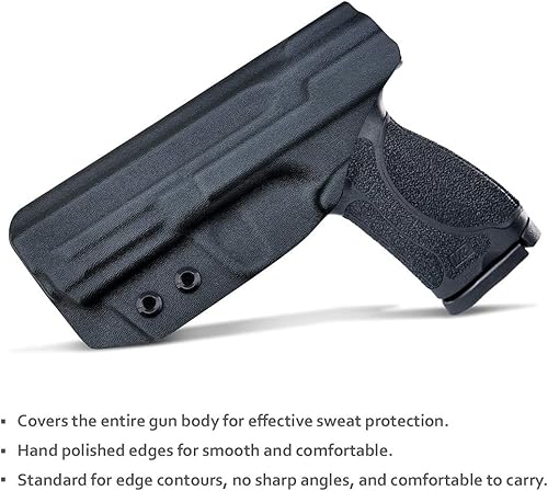 Miniatura 3 de POLE.CRAFT Funda M&P 2.0 IWB Kydex Holster Ajuste Smith & Wesson M&P 0.354 in M2.0 4"4.25" Pistola con seguridad para el pulgar - Cintura interior