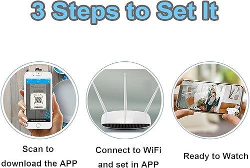 Miniatura 6 de Cámara espía de cámara oculta, 1080P HD Mini cámara inalámbrica WiFi para seguridad del hogar, cámara de vigilancia de control por aplicación de