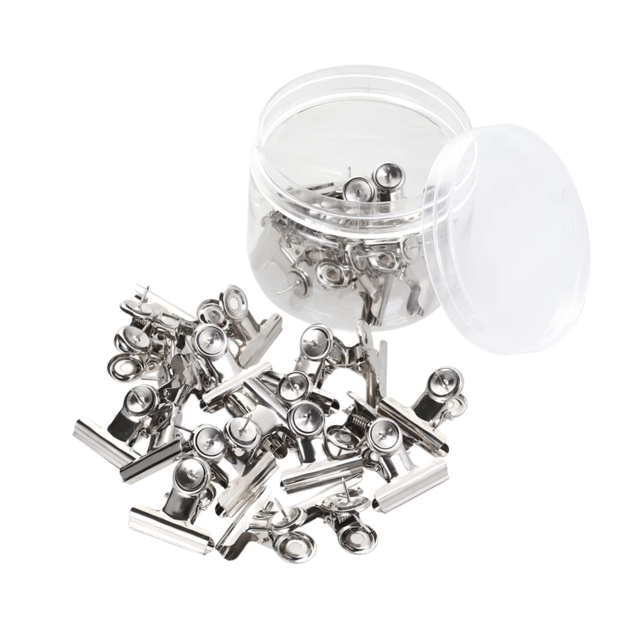 SHINEOFI 60 Piezas Clips De Carpetas Financieras Grandes Abrazaderas De Papel Rieles Clips De Carpeta De Imagen Clips Metálicos Para Papel Abrazaderas De Papel De Archivo Oro Rosa