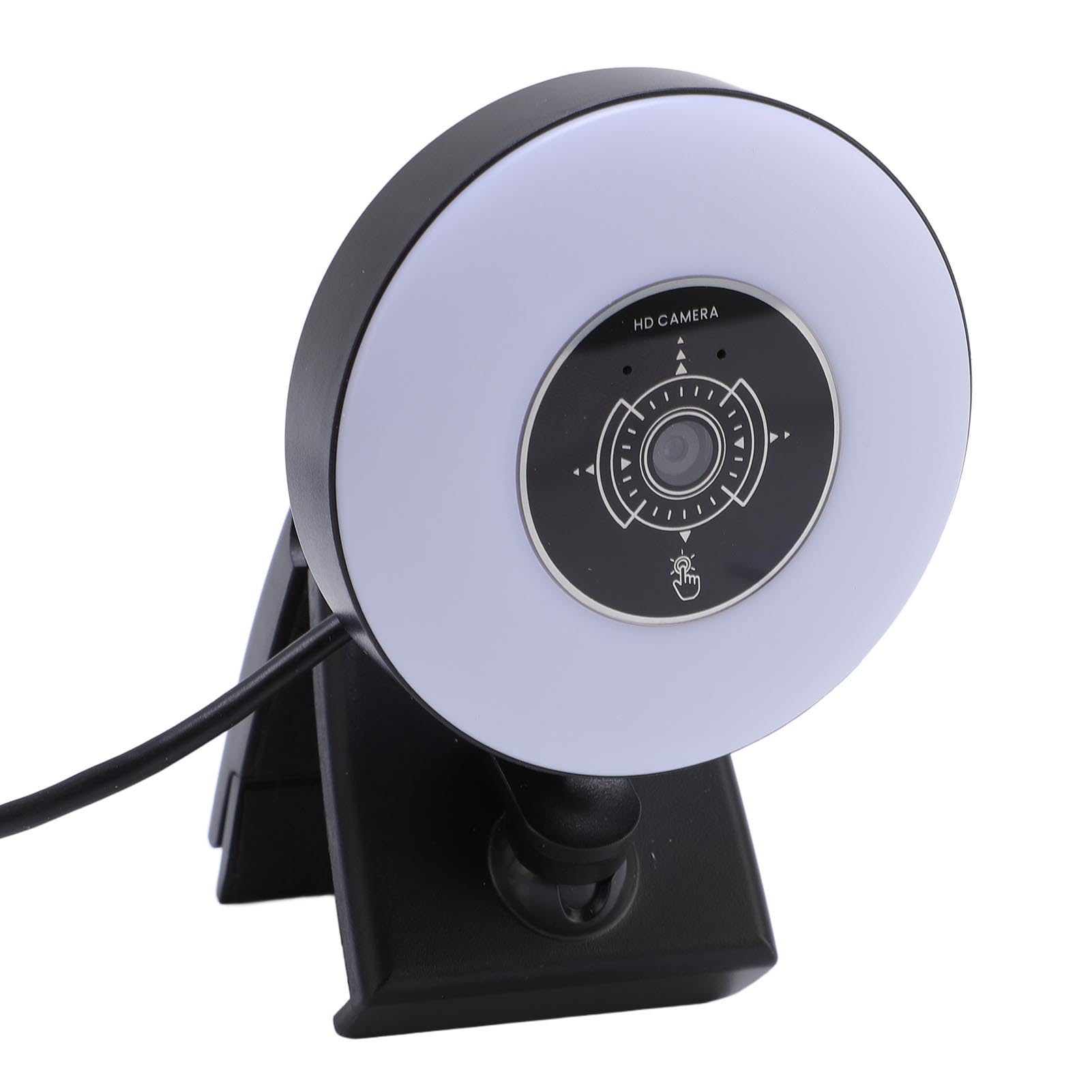 4K Kamera Internetowa z lampką i Mikrofonem Wypełniającym, Kamera Internetowa Auto Focus USB, Zdalne Sterowanie 1080p Kamera Komputerowa na PC Laptopowe Połączenia Wideo