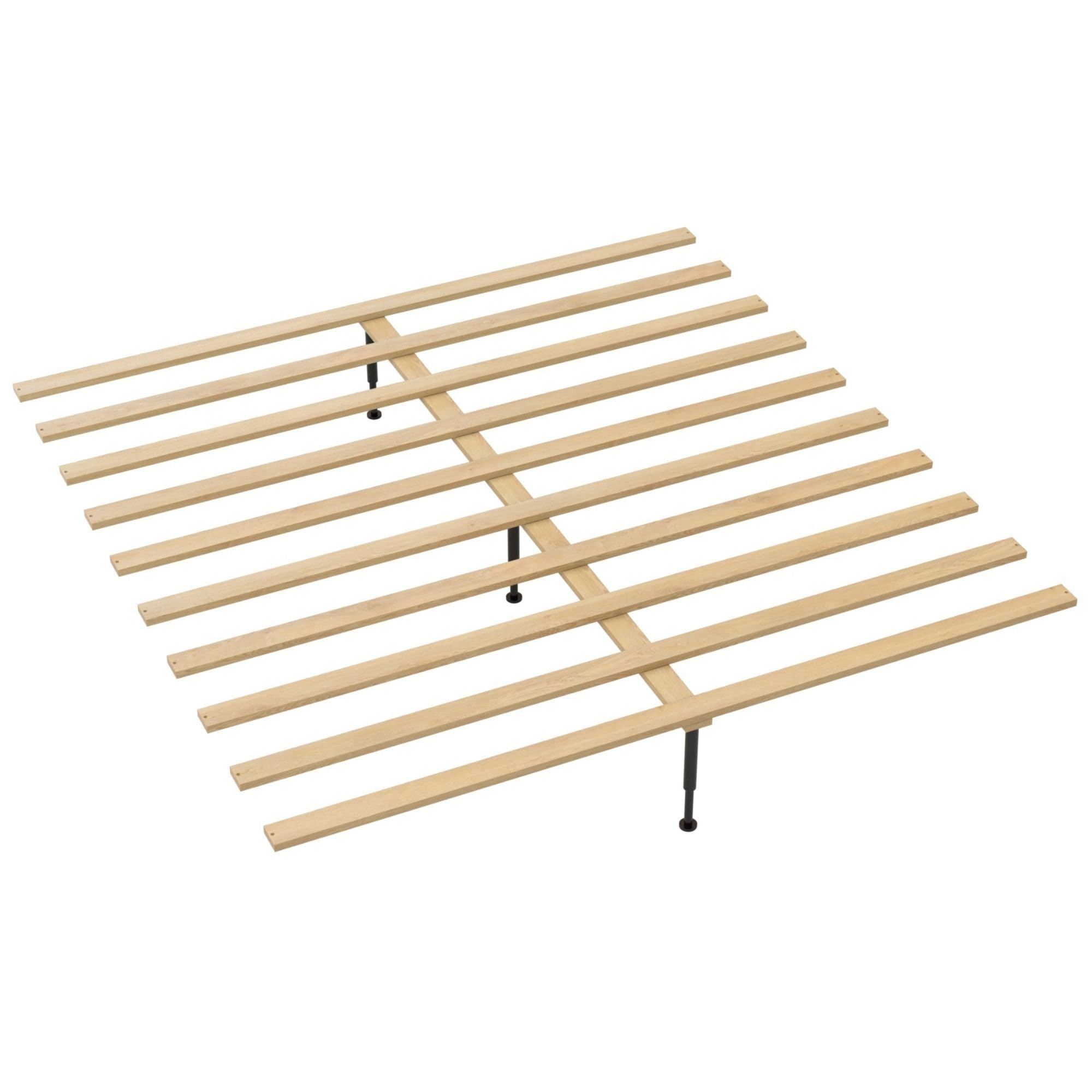 CC KITS Bed Slats for King with Middle Support & Legs