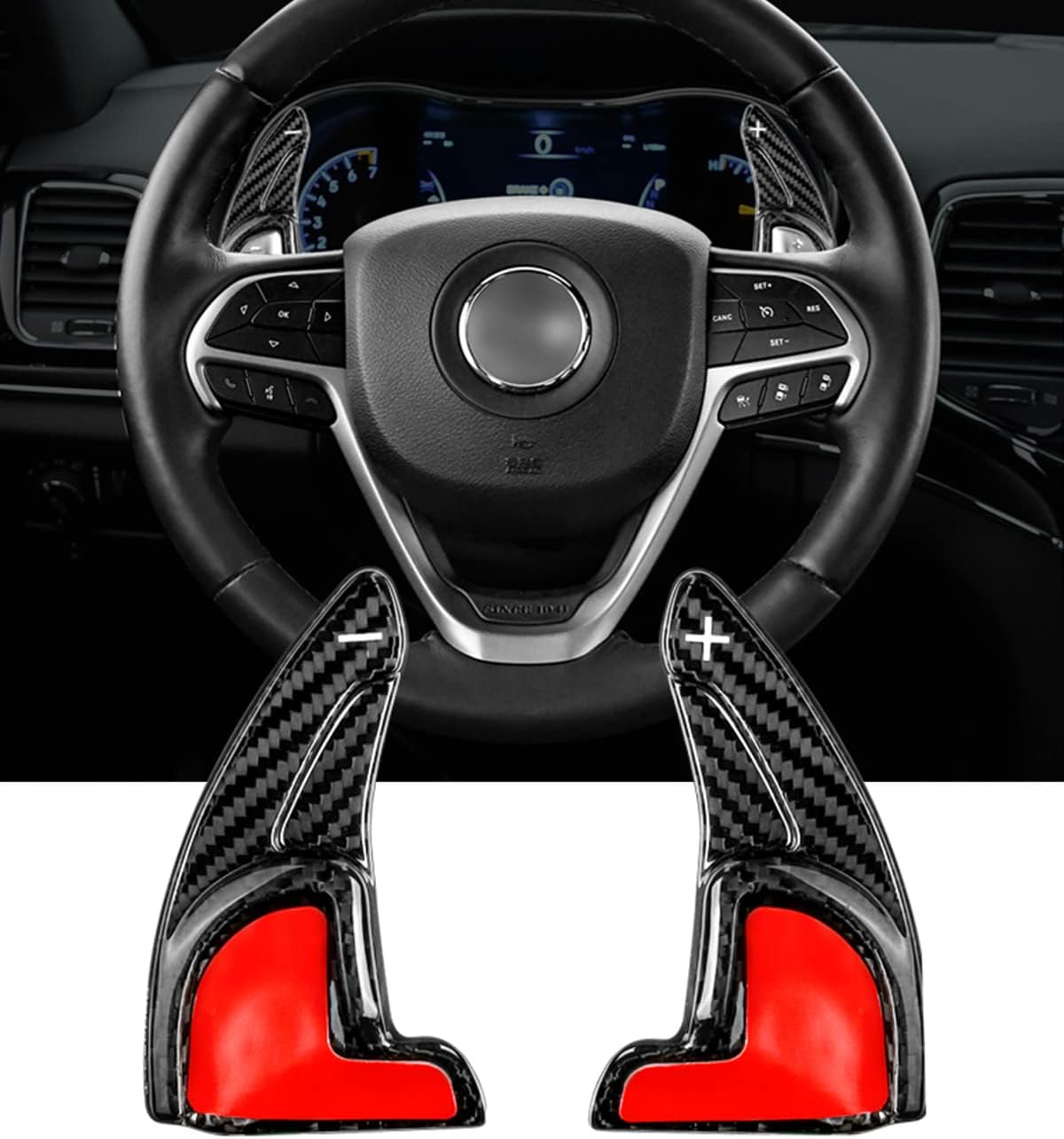 linwei Carbon Fiber Paddle Shifter Extension for Dodge