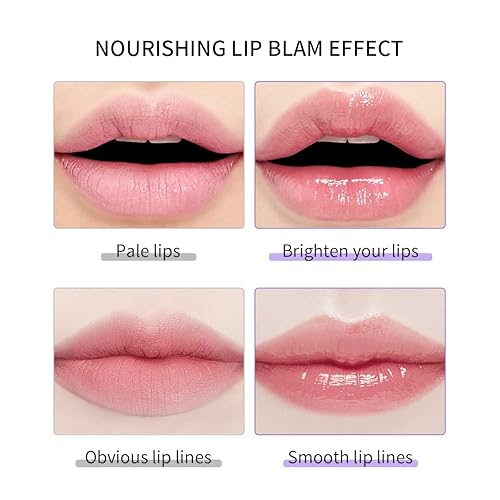 Miniatura 4 de KISSIO Máscara labial, juego de máscara de labios de miel y cereza, reparación de labios día y noche, extracto de plantas, hidrata durante la noche,