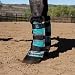 Kensington Fly Boots with Fleece Trim, Teal/Black