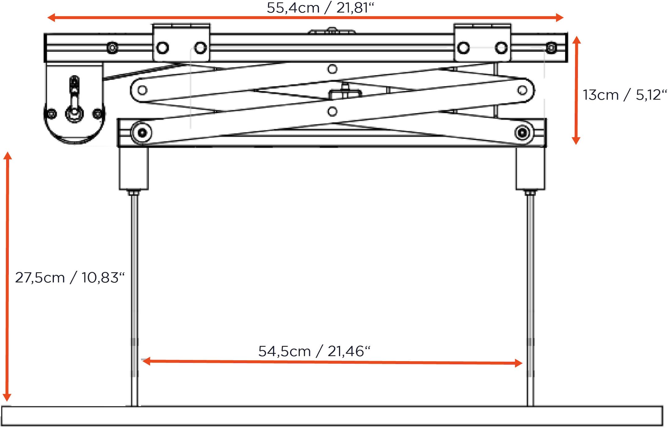 celexon Soporte motorizado para projectores PL300-47 cm Profundidad de Montaje - hasta 15 kg