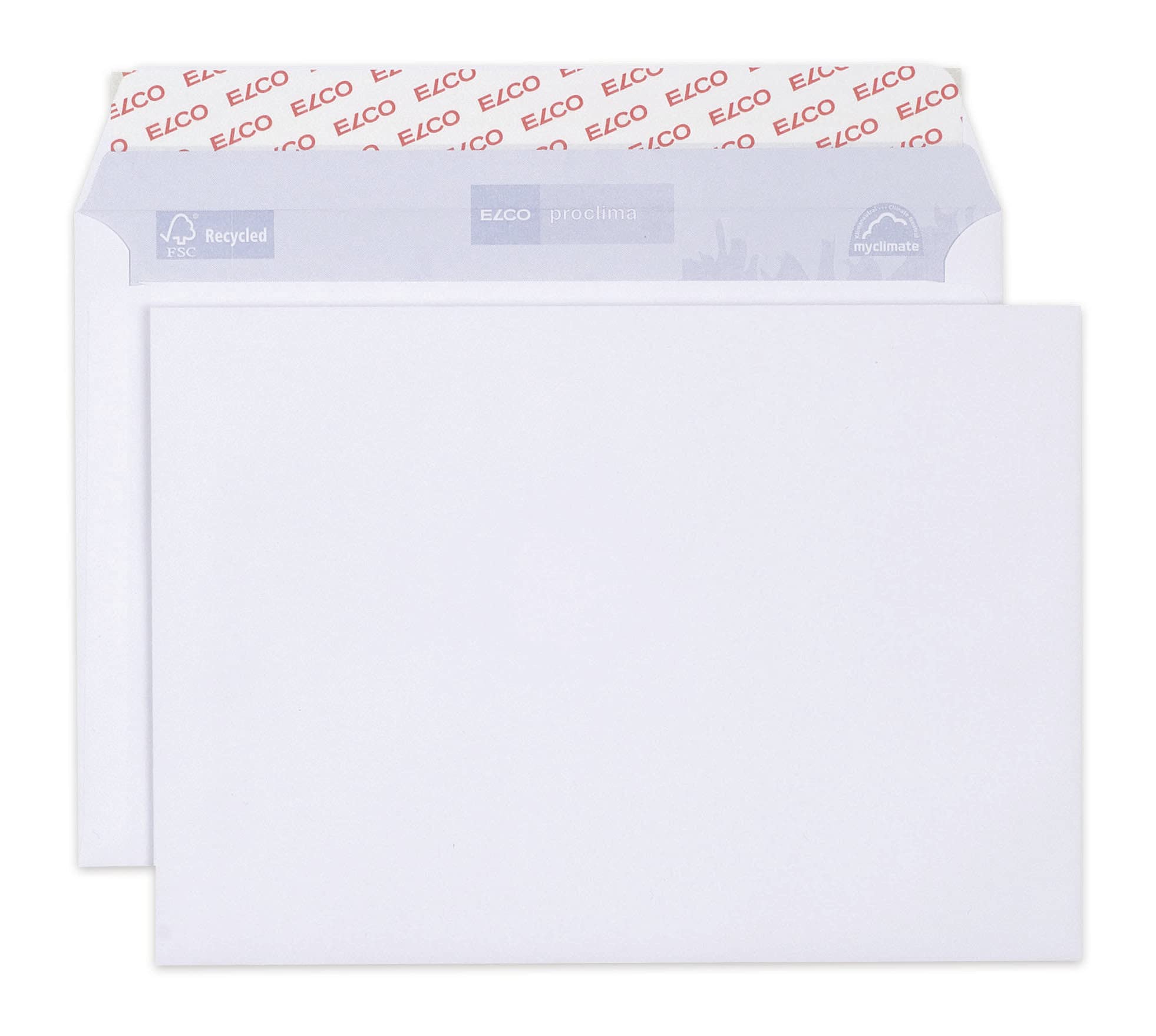 ELCO Proclima FSC CO2 C5 neutralny portfel do recyklingu, koperty, odklej i uszczelniaj, 100 g/m² (pudełko 500 szt.) - białe