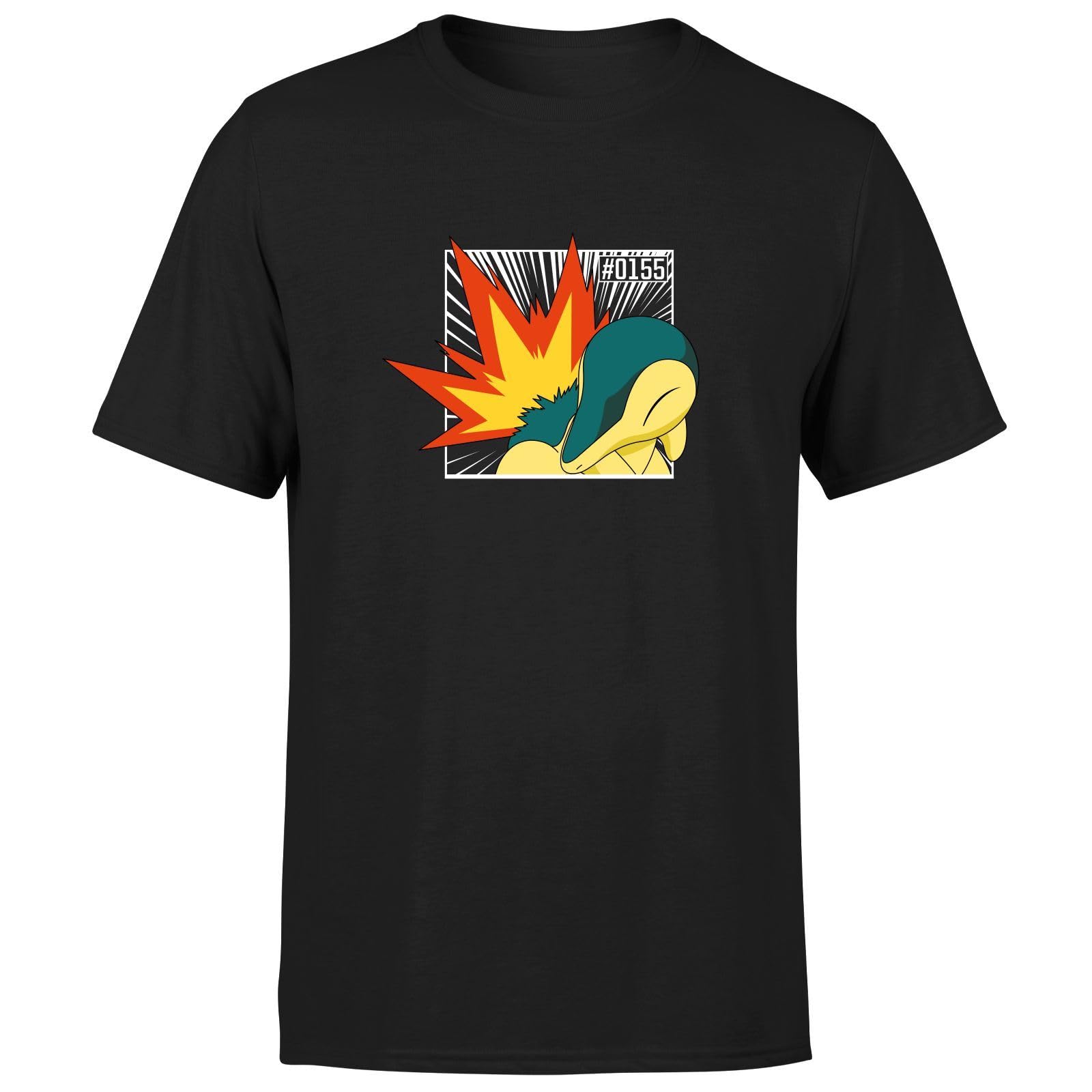 Zavvi Unisex Multi Official Pokémon Cyndaquil T-Shirt Mens Black - 3XL
