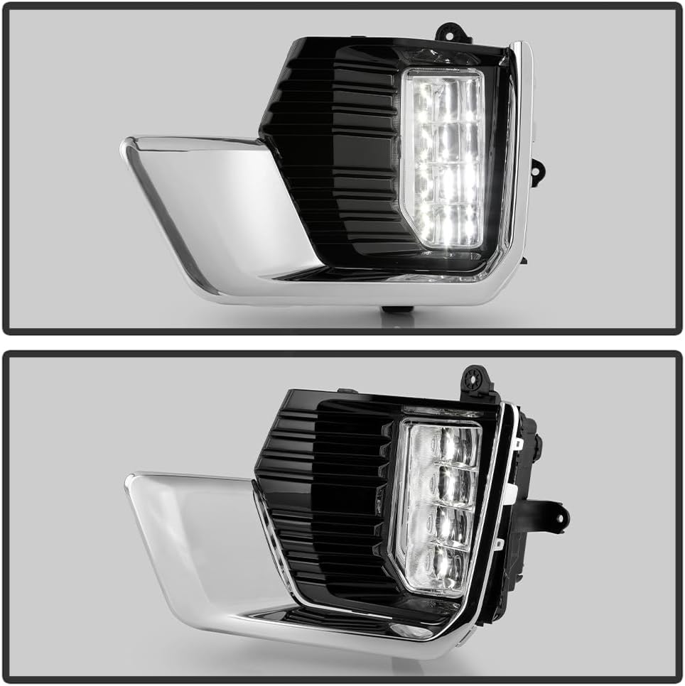 KEEKPO - Compatible with 2021-2024 GMC Yukon XL Denali|SLE|SLT LED Fog Lights Driving Lamps w/Switch Pair Left+Right