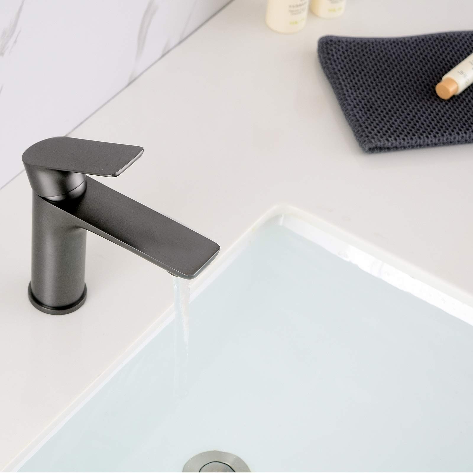 Robinet mitigeur pour lavabo ou vasque 4024G - gun métal