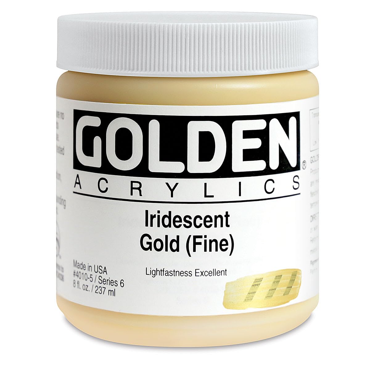 Peinture acrylique Golden Or fine iridescent pour sublimer vos ateliers