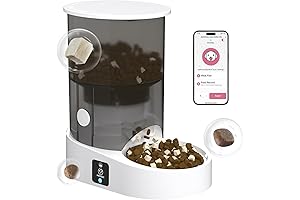 Rechargeable Automatic Cat Feeder, Smart Cat Feeder Wi-Fi 5G