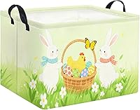 Vista 13 de HIYAGON - Cesta de Animales del Bosque Rectangular, Cesta de Almacenamiento para Bebé, Caja Organizadora de Almacenamiento, Caja de Decoración