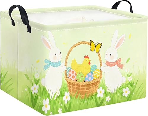 Miniatura 15 de HIYAGON - Cesta de Animales del Bosque Rectangular, Cesta de Almacenamiento para Bebé, Caja Organizadora de Almacenamiento, Caja de Decoración para