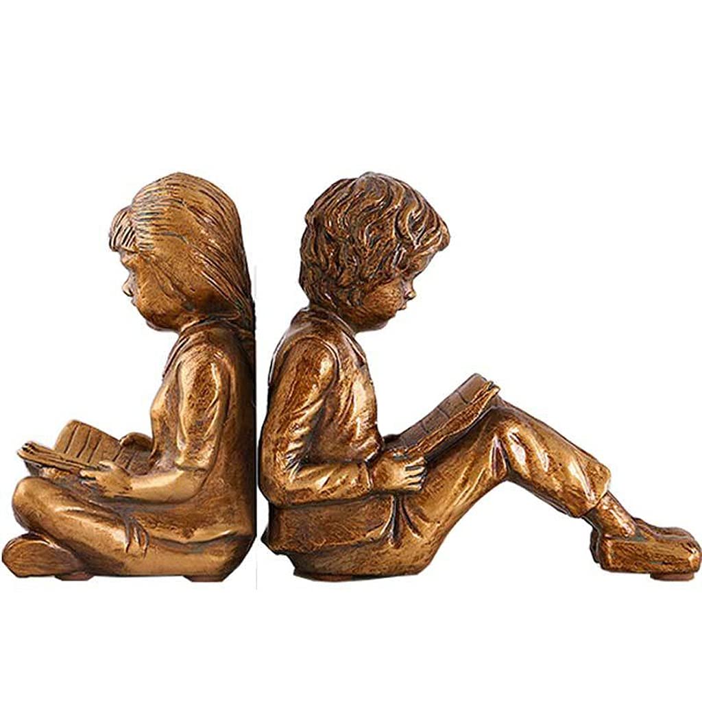 Sujetalibros de Lectura para niños, Accesorios de decoración del hogar, exhibición de Sala de Estudio y Oficina, Soporte de Libros Antiguo, Adornos de Resina, Decoraciones de Escritorio