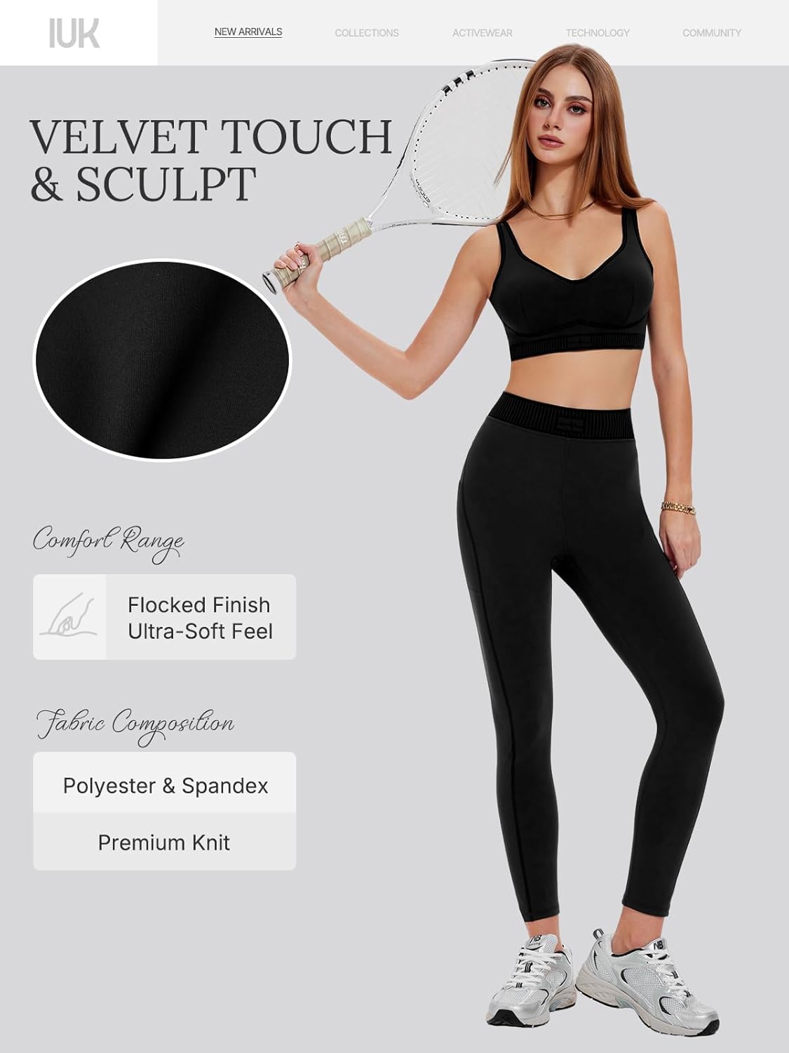 Workout Sets for Women 2 Piece Matching Set, V Neck Bra Leggings with Pockets, Winter Gym Travel Outfits Yoga Lounge Fall - Image 3