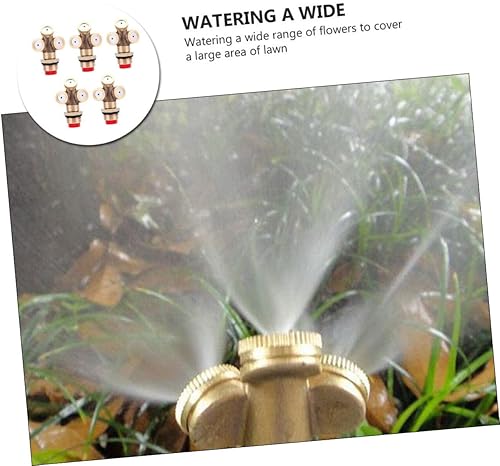 Miniatura 3 de BESTonZON Boquilla de boquilla de pulverización de manguera de agua pulverizadora Boquilla Mister Cabezales de riego Accesorios de rociadores de