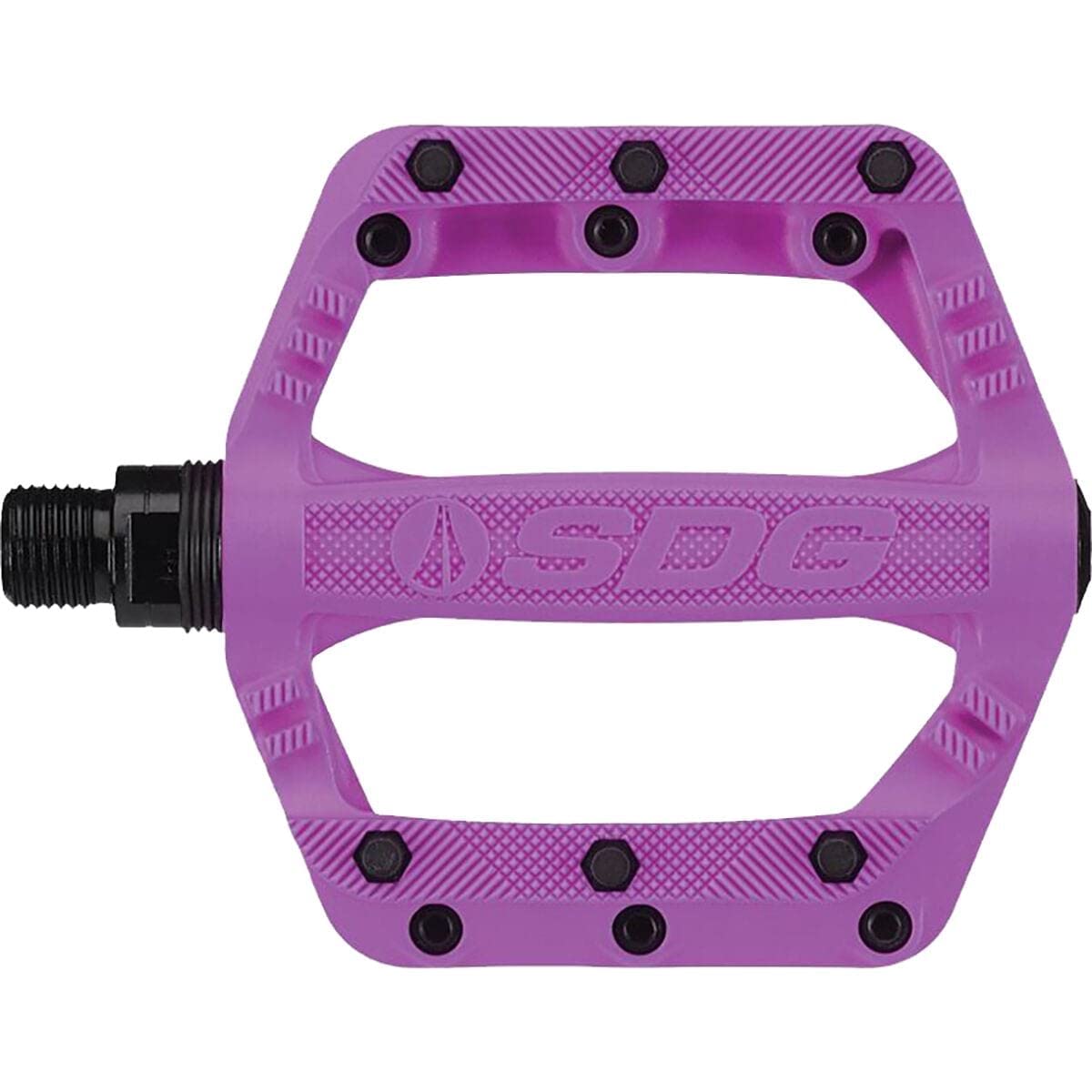 SDG Components, Slater, Platform Pedals, Body: Nylon, Spindle: Cr-Mo, 9/16'', Purple, Pair