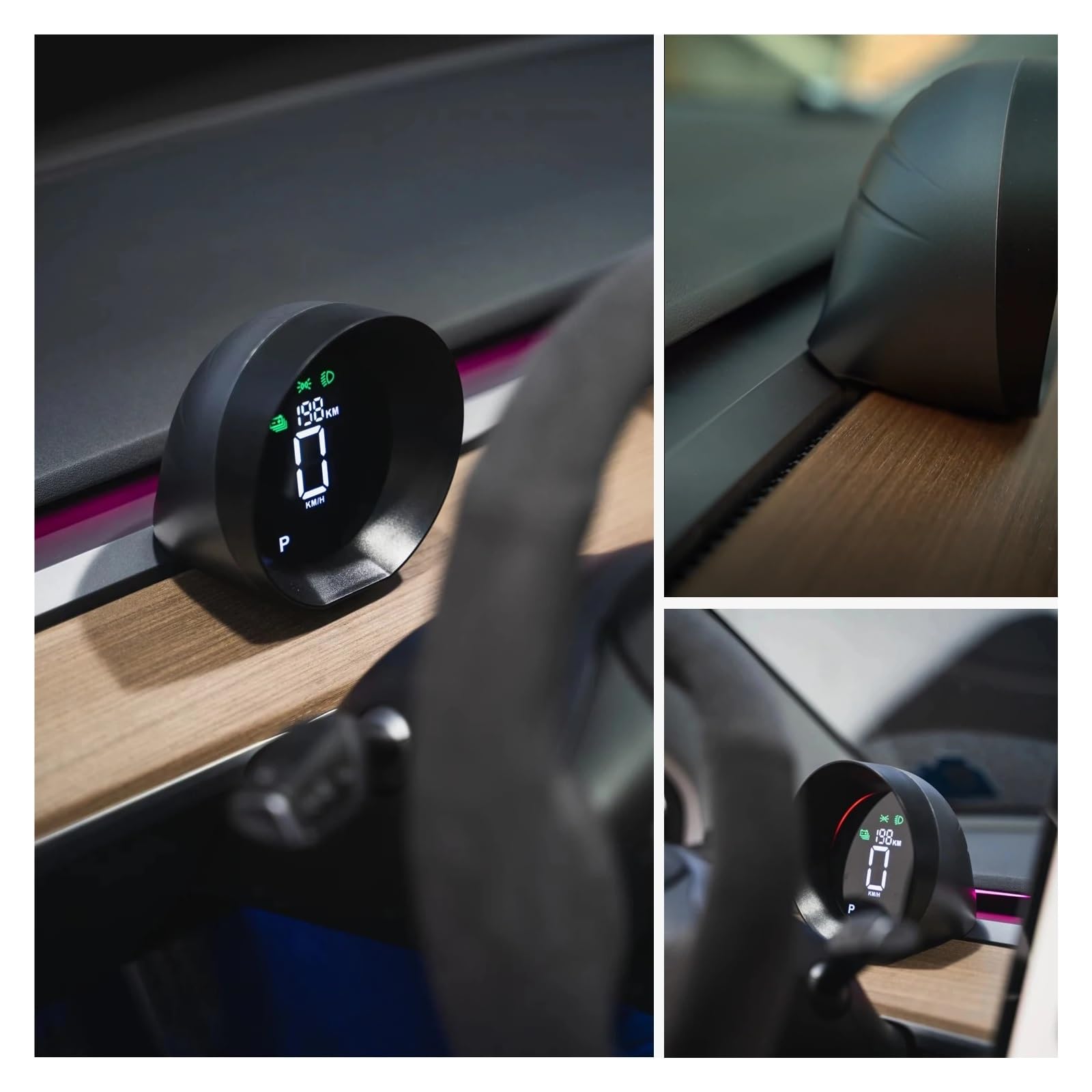 Amazon | ダッシュボードスピードメーターデジタルLCDディスプレイ 