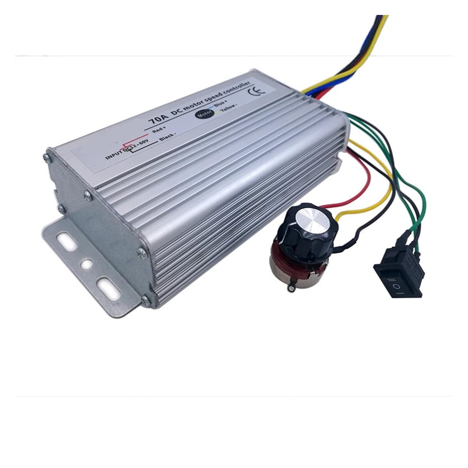 Controlador de velocidad 12V-60V evita sobrecalentamientos en motores de 70A