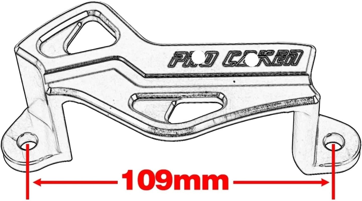 Compatible With Kawasaki Dirt Bike KX250F KX450F KLX450R KX 250F 450F KLX 450R 2004-2023 Rear Brake Disc And Brake Caliper Guard Protector(2 set)