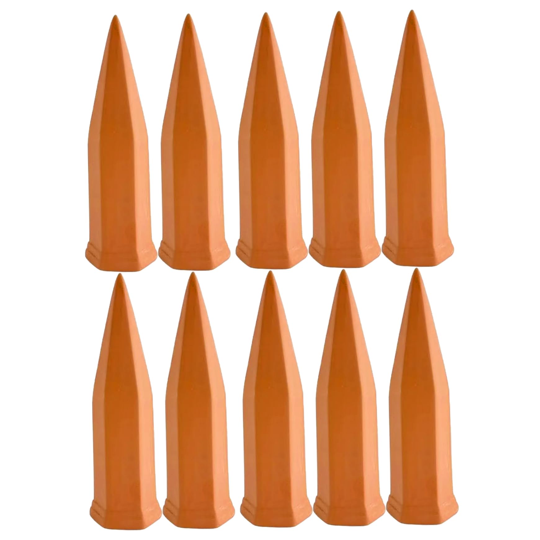 CGTQROVR Plant Watering Devices Self Watering Plant Spikes 10PCS Devices Ceramic Drip System Terracotta Spikes Compatible with All Kinds of Bottles