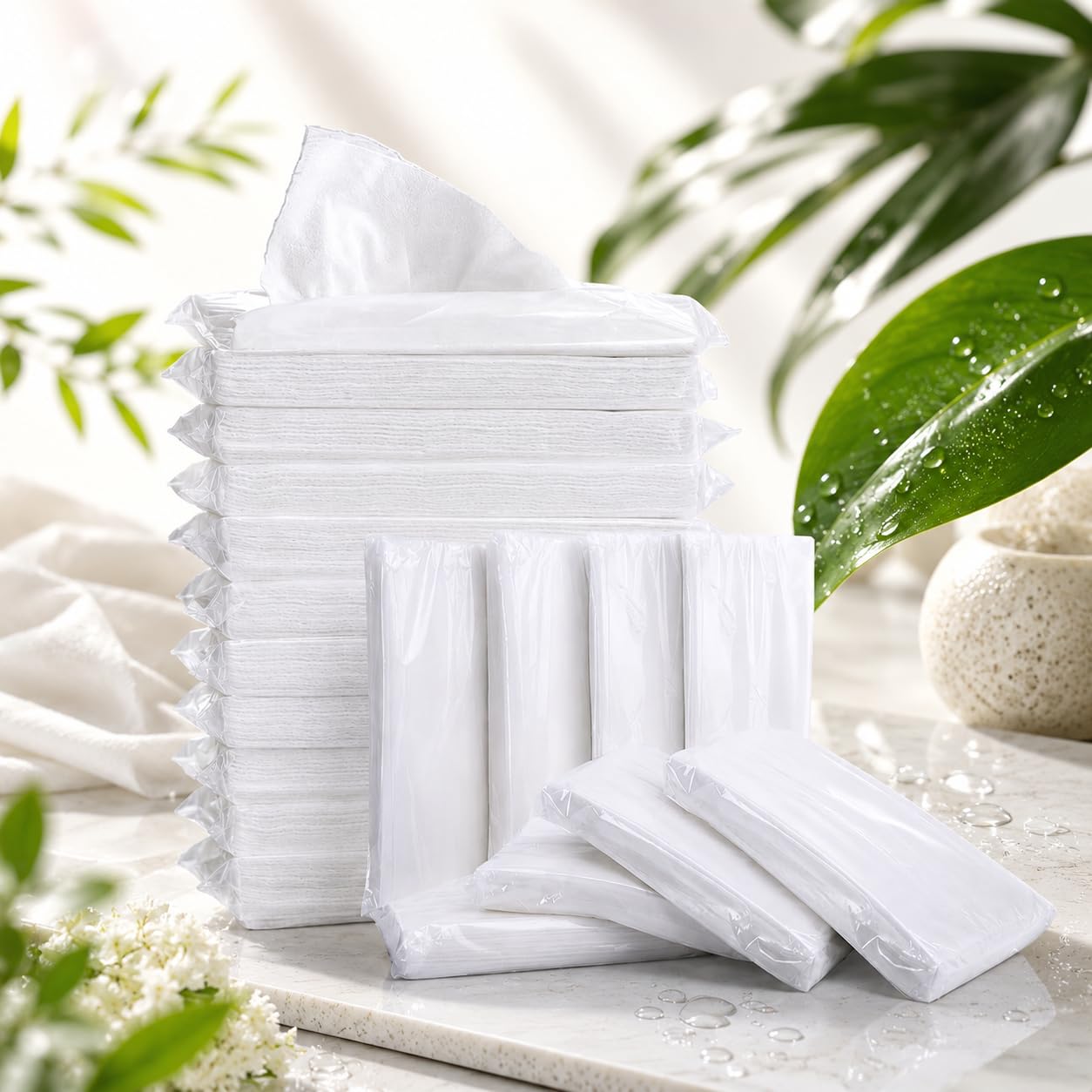 Reusable & Washable Dry Wipes – 50 Pack of 1 | Soft Cottons Multipurpose Cleaning Cloths (20×18 cm, No Fragrance, Eco-Friendly-image-43