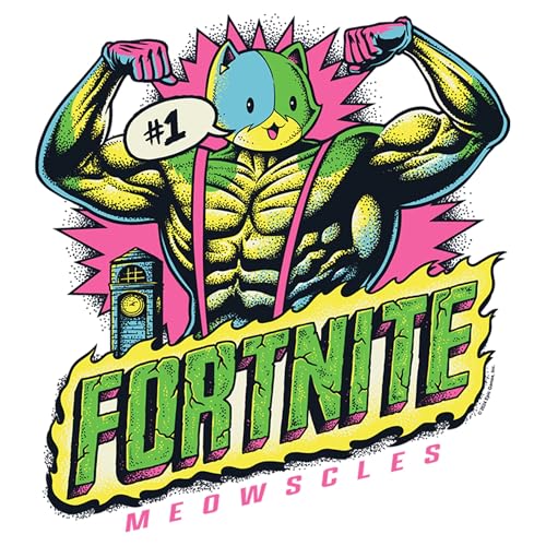 Boy's Fortnite Meowscles Logo T-Shirt2