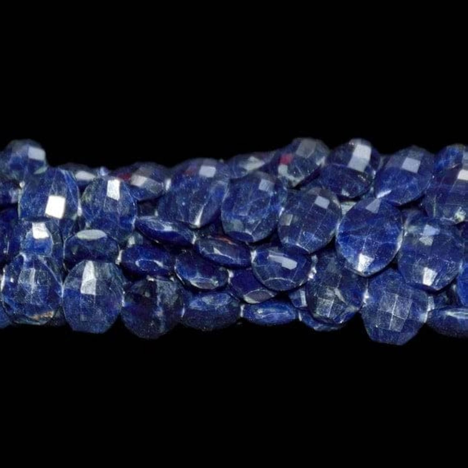 Perles de lapis-lazuli facettées pour créer vos colliers d'été bohèmes chic