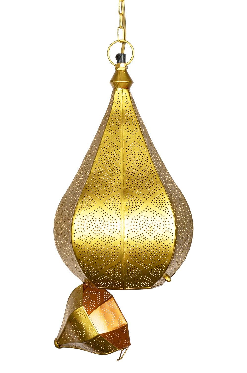 Marrakesch Suspension orientale Kihana Gold - Suspension en métal 40 cm