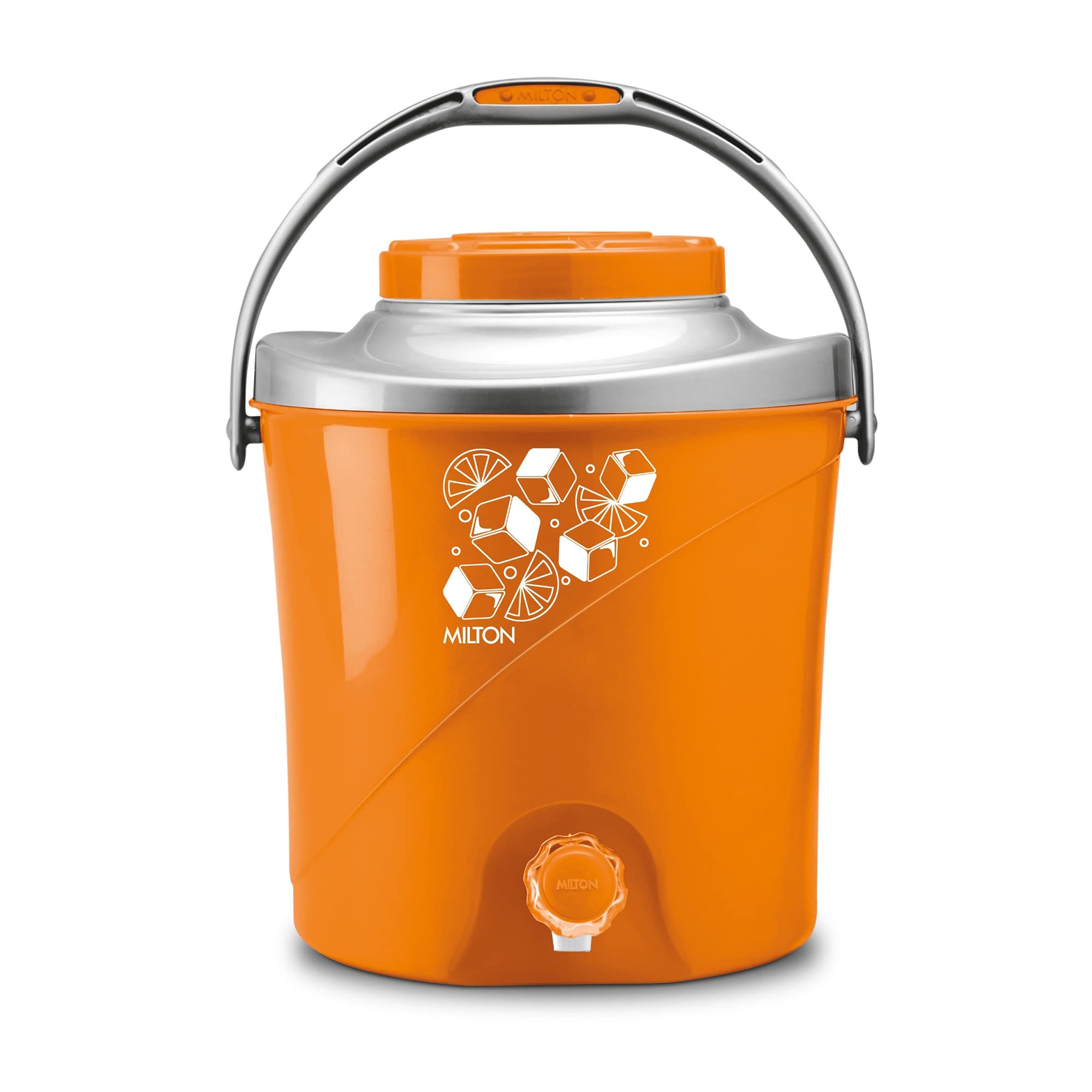 Milton New Kool Stallion 27 Insulated Plastic Water Jug, 1 Piece, 21.7 litres, Orange | Food Grade | Easy to Carry | BPA Free | Ideal for Travel | Picnic | Homes | Office | Shops | Clinics (B0B5KS6M43) Amazon Price History, Amazon Price Tracker