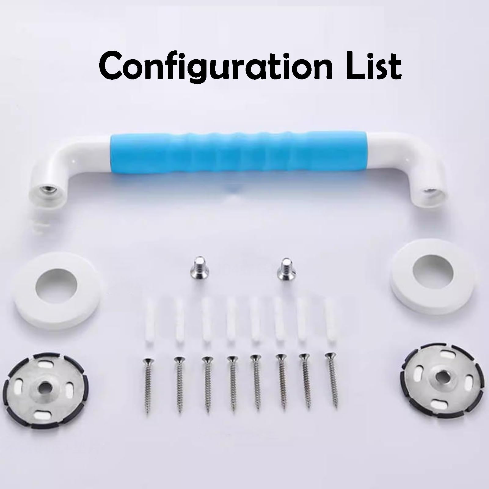 Barras De Apoyo For Bañeras Y Duchas,Barras De Equilibrio Ergonómicas De Montaje En Pared,Soporta Hasta 100 Kg/220 Libras,For Personas Mayores(Blue,L-615mm)