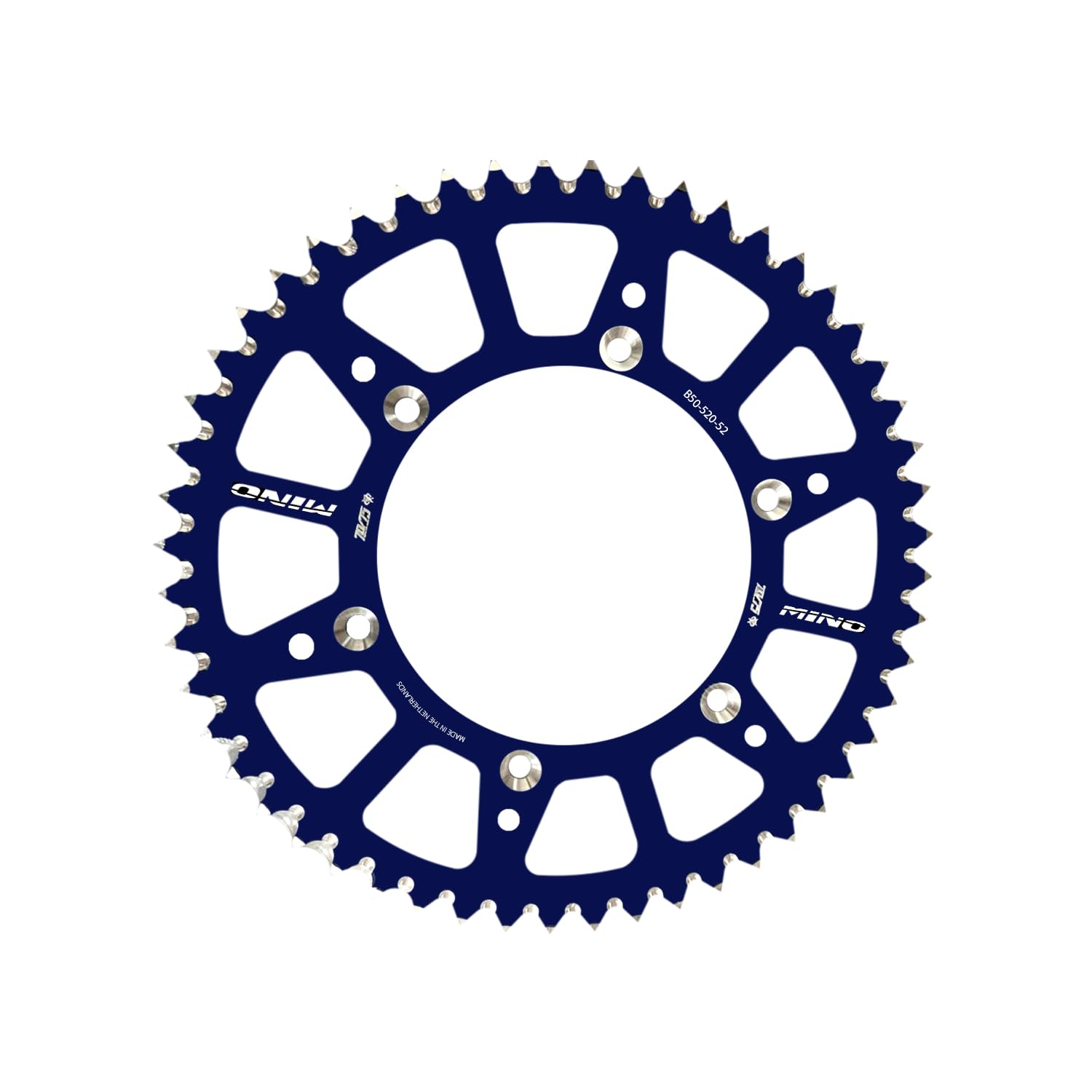 Mino Aluminum Rear Sprocket for Yamaha YZ250F YZ450F YZ125 YZ250 YZF250 YZF450 (2016-2025), Performance Oriented, Durable, Lightweight Sprockets for Off-Road and Motocross (Blue) (Blue, 9 Inch, 51)