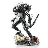 Wyiauy Xenomorph Action Figure Building Set,Movie Themed Scenes Building Sets,Collectible or Home Office Display,Adult Horror Gifts for Fans Birthday Halloween(882pcs)