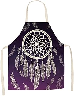 Hiikk Fartuch kucharski Technologia druku cyfrowego Seria łapaczy snów z bawełny i lnu Obsługuje indywidualne zdjęcia