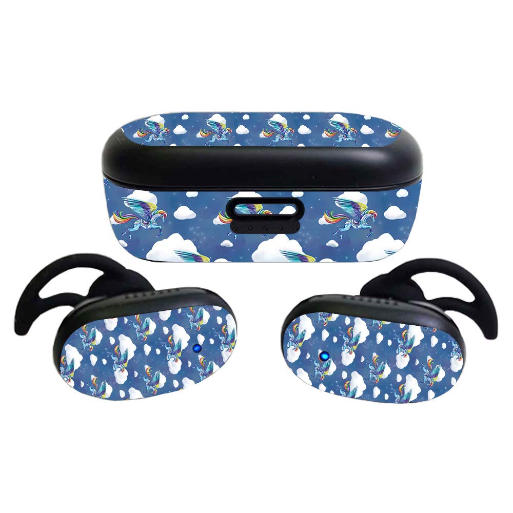 MightySkins Glossy Glitter Skin Compatible with Bose QuietComfort Earbuds (2020)