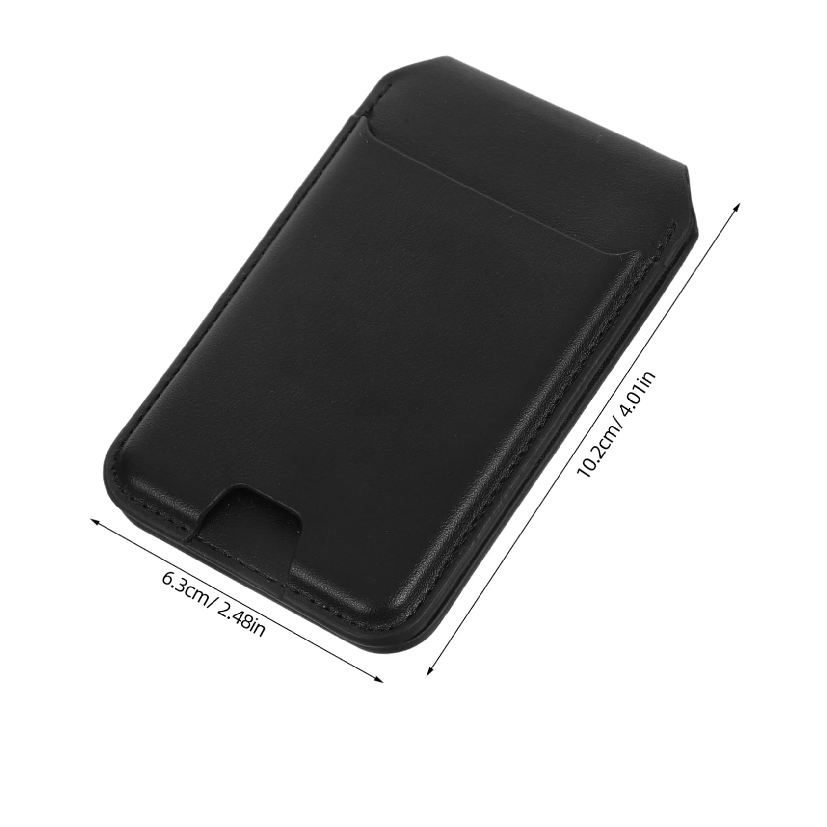Porta Carte Magnetico per Telefono Custodia in Pu Supporto Pieghevole Slot per Carte di Credito e Badge Identificativo