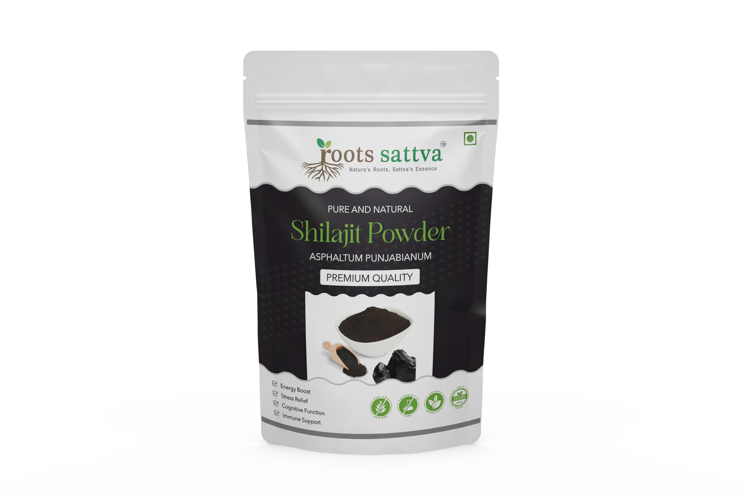 Roots Sattva Shilajit Powder | Helps to Boost Performance, Power, Stamina, Strength | No Preservatives - 50g (B0DBVDLRTV) Amazon Price History, Amazon Price Tracker