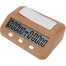 Chess Clock Chess Timer Digital Clock Portable Professional Digital Display Multifunctional Timing Count Down Delay Alarm Move Counts for Go Chinese Weiqi Tan