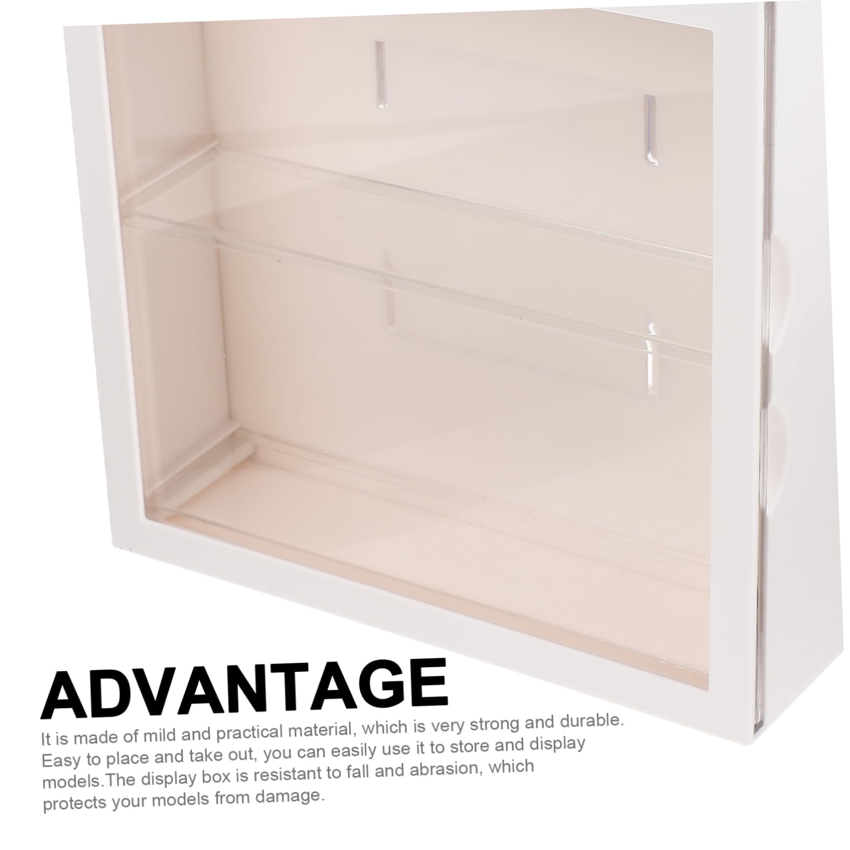 SUPVOX Supporto per Bambole Due Strati Contenitore per Oggetti da Collezione Vetrina per Kit da Garage Organizer per Mensole Fai da Te Adatto per Personaggi Bambole Statue e Modelli